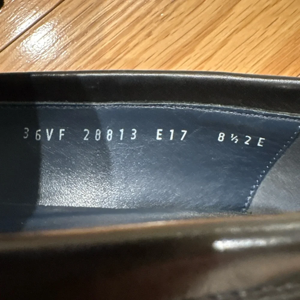 Men's Black Leather Loafers - Picture 6 of 7